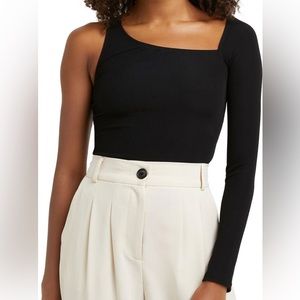 New with tags 🏷️ River Island rib one-sleeve bodysuit